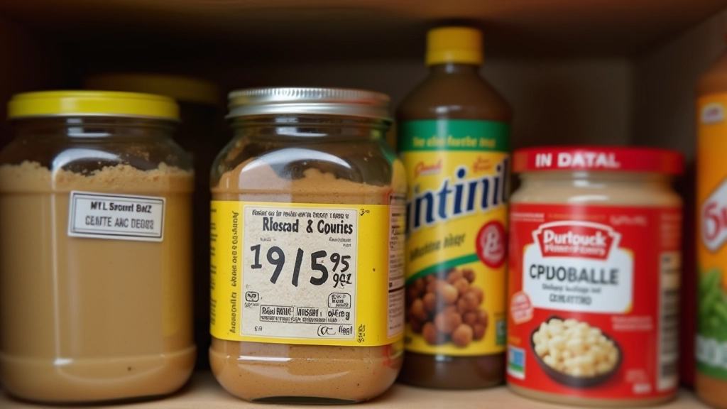 Expired food items in pantry storage showing wasted bulk purchases